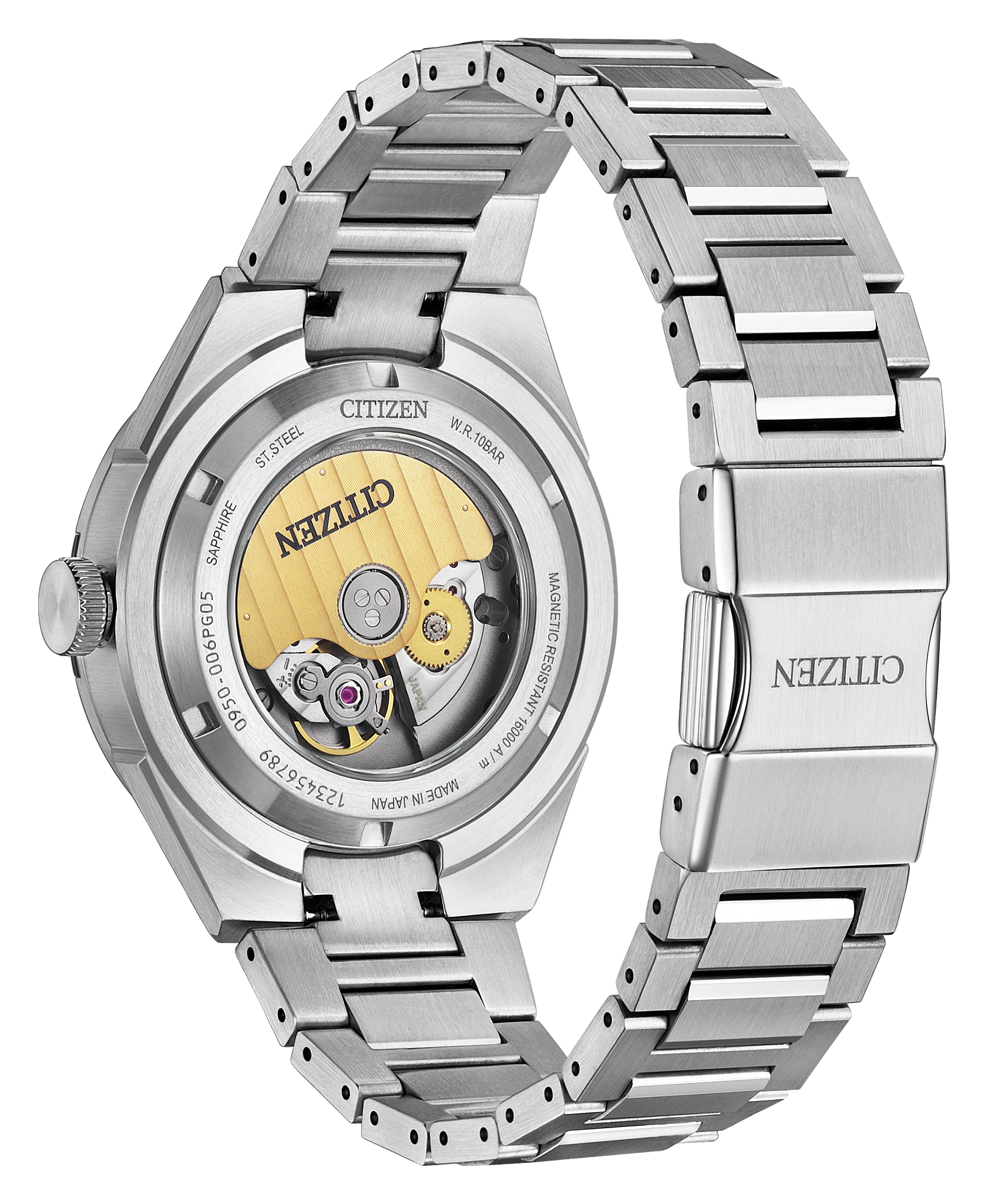 Series8 870 Black Dial Stainless Steel Bracelet NA1036-56E | CITIZEN